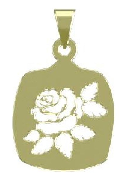 14 Ayar Altın Daire Kolye Ucu 0.5 Gr, KC12990 Kodlu