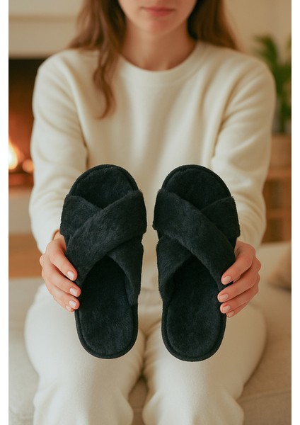 Kadın Ev Terliği Pofuduk Çapraz Ev Terliği fırsatları