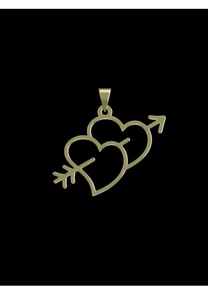 14 Ayar Altın Kalp Kolye Ucu 0.5 Gr, KC17802 Kodlu
