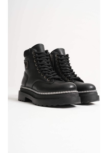 Fiora Premium Kadın Kışlık Kalın Tabanlı Siyah Bot fırsatları