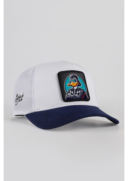 Duckside Logolu Lacivert-Beyaz Trucker Şapka