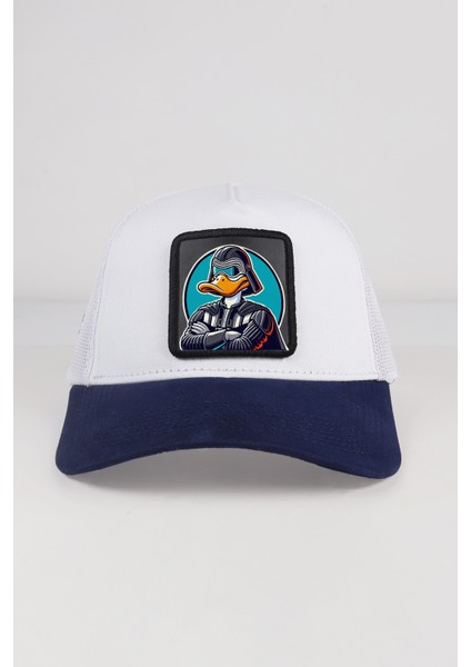 Duckside Logolu Lacivert-Beyaz Trucker Şapka fiyatları