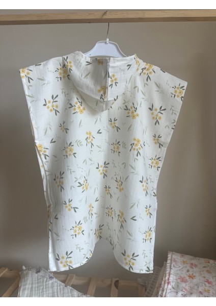 1-5 Yaş Kapşonlu Bebek-Çocuk Panço, Plaj Havlusu, Bornoz