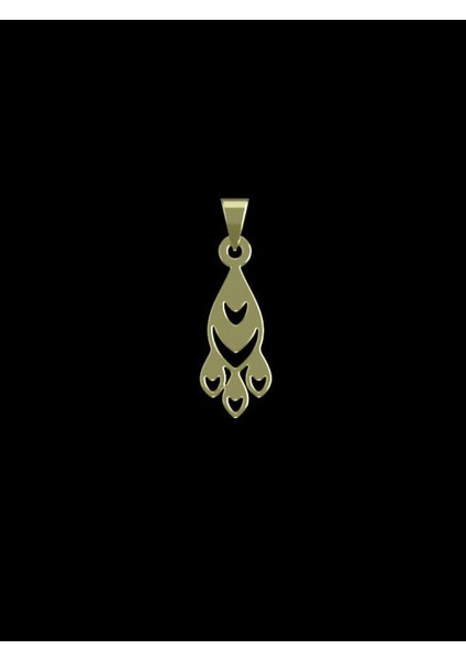 14 Ayar Altın Gözyaşı Damlası Kolye Ucu 0.5 Gr, KC12779 Kodlu