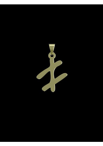 14 Ayar Altın Geometrik Kolye Ucu 0.5 Gr, KC16162 Kodlu