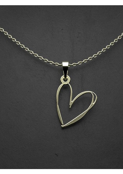 14 Ayar Altın Kalp Kolye Ucu 0.5 Gr, KC17815 Kodlu