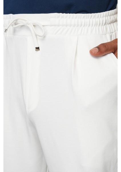 Beyaz Baggy Fit Erkek Pileli Pantolon E1028 fiyatları