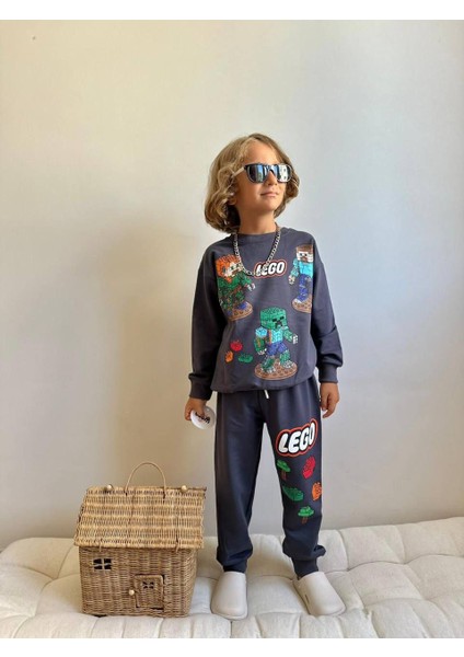 Baskılı Uzun Kollu Erkek Çocuk Alt Üst Takım