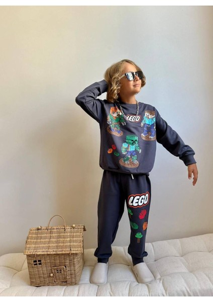 Baskılı Uzun Kollu Erkek Çocuk Alt Üst Takım modelleri