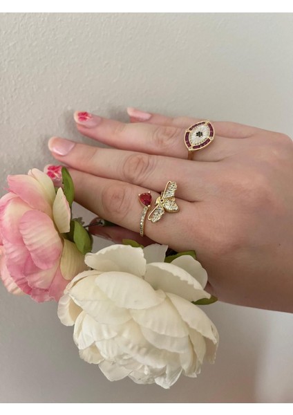 Pembetaşlı Arı Yüzük