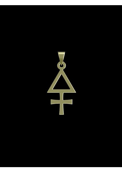 14 Ayar Altın Geometrik Kolye Ucu 0.5 Gr, KC16283 Kodlu