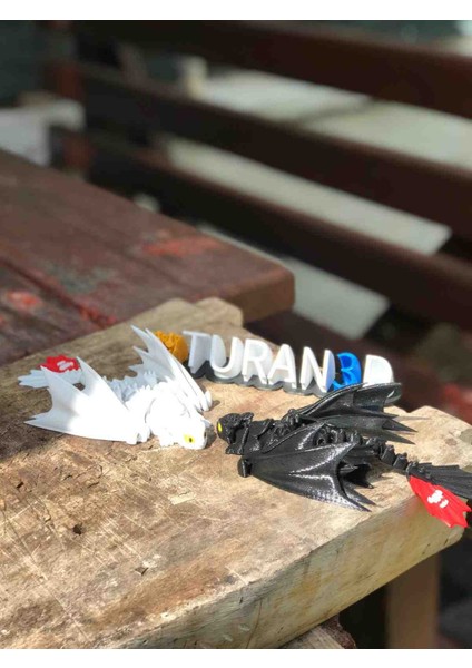 Ejderha Figürü Seti – 16 cm – 2’li Paket (Siyah & Beyaz) modelleri