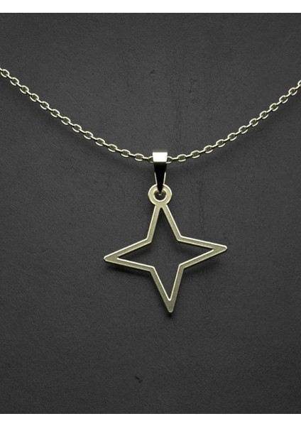 14 Ayar Altın Yıldız Kolye Ucu 0.5 Gr, KC15457 Kodlu