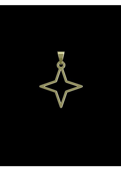14 Ayar Altın Yıldız Kolye Ucu 0.5 Gr, KC15457 Kodlu