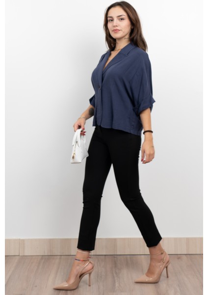 Salaş Ince Keten Viskon Fakir Kol Ceket 8617 modelleri