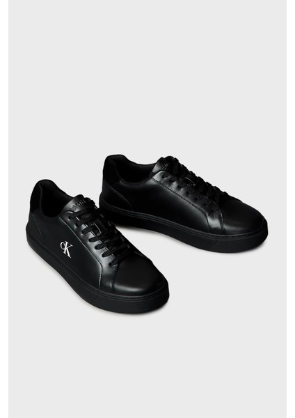Deri Logolu Sneaker Ayakkabı YM0YM014350GJ Erkek Ayakkabı YM0YM01435 0gj modelleri