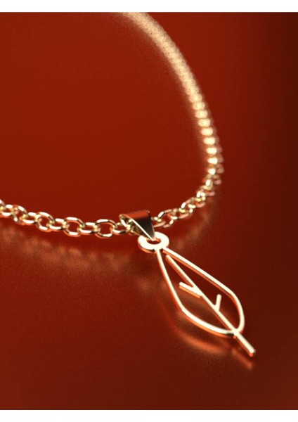 14 Ayar Altın Yaprak Kolye Ucu 0.5 Gr, KC15920 Kodlu fırsatları