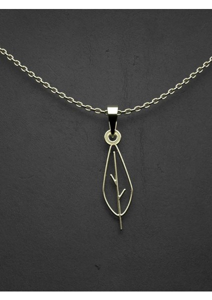 14 Ayar Altın Yaprak Kolye Ucu 0.5 Gr, KC15920 Kodlu