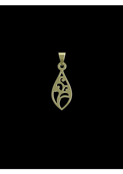 14 Ayar Altın Gözyaşı Damlası Kolye Ucu 0.5 Gr, KC10839 Kodlu