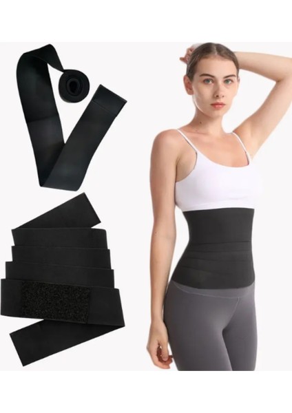 Tummy Wrap Waist Trainer Inceltici Bele Dolamalı Kum Saati Görünüm Sıkılaştırı Bel Korsesi fırsatları