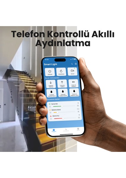 Lux Light Plus – Sensörlü ve Bluetooth ile Telefon Kontrollü Akıllı Merdiven Aydınlatma Cihazı (2-18 Çıkış) fiyatları