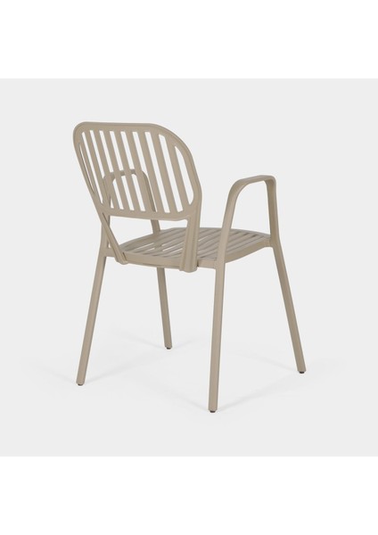 Alüminyum Dış Mekan Sandalye SA260 Ral 1019 Cappuccino modelleri