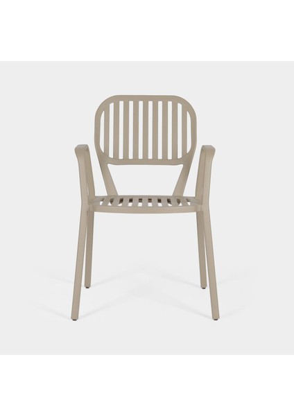 Alüminyum Dış Mekan Sandalye SA260 Ral 1019 Cappuccino fırsatları
