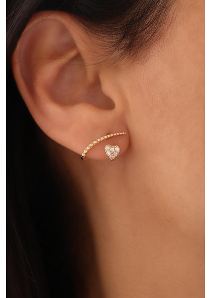 14 Ayar Kalpli Küpe