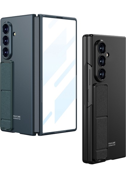 Galaxy Z Fold 7 Uyumlu Kılıf Cam Ekran Koruyuculu Standlı Premium Kapak Mat Tasarım indirimleri