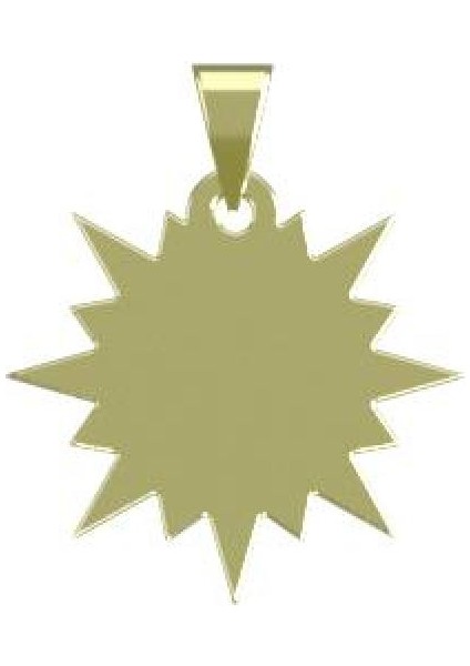 14 Ayar Altın Yıldız Kolye Ucu 0.5 Gr, KC15612 Kodlu