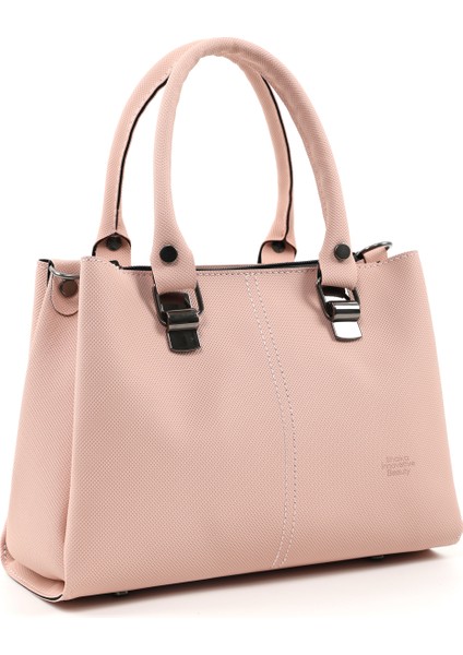 Pudra SHK243 Suni Deri Fermuarlı 3 Bölmeli Ayarlanabilir Askılı El, Kol ve Omuz Çantası fiyatları