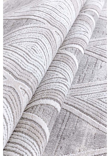 Dalida 3212A Yumuşak Dokulu Iskandinav Desenli Gri Krem Salon, Mutfak, Oturma, Çocuk Oda Halısı modelleri