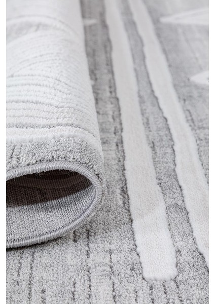 Dalida 3212A Yumuşak Dokulu Iskandinav Desenli Gri Krem Salon, Mutfak, Oturma, Çocuk Oda Halısı fırsatları