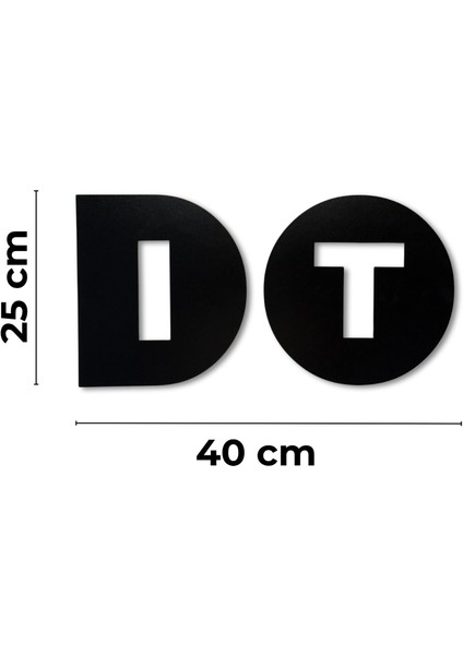 Ahşap Duvar Dekoru Do It Yazılı 40X25 cm Siyah Motive Edici Ofis Çalışma Odası Modern Tasarım fiyatları