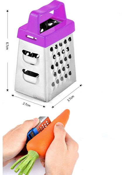3' Lü Paslanmaz Çelik Pratik Mini Mıknatıslı Rende Limon, Sarımsak ve Zencefil Rendesi modelleri