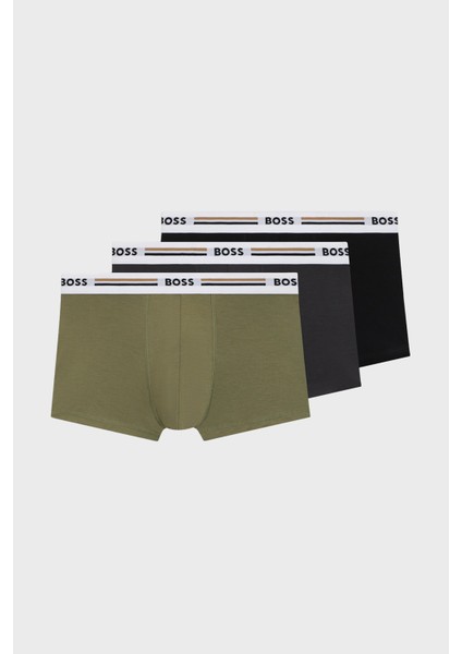 Logolu Pamuklu 3 Pack Boxer Erkek Boxer 50492200 961