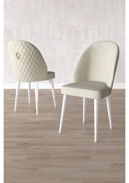 Milas Beyaz 80X132 Açılabilir Mdf Masa Yemek Odası Takımı, Mutfak Takımı 6 Adet Sandalye fırsatları
