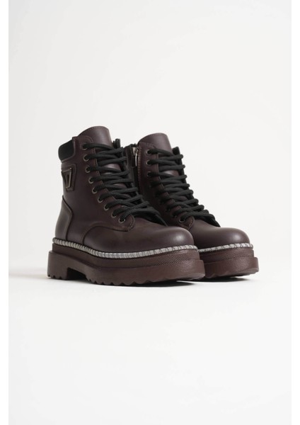 Fiora Premium Özel Tasarım Kadın Kışlık Kalın Tabanlı Acı Kahve Bot fırsatları