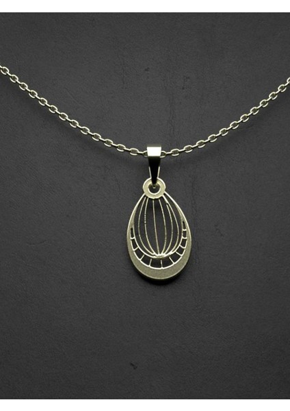 14 Ayar Altın Gözyaşı Damlası Kolye Ucu 0.5 Gr, KC10073 Kodlu