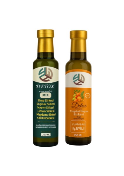 detox tropikal meyve sirkesi 250 ml +mix 250 ml