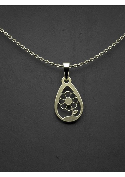 14 Ayar Altın Çiçek Kolye Ucu 0.5 Gr, KC10986 Kodlu