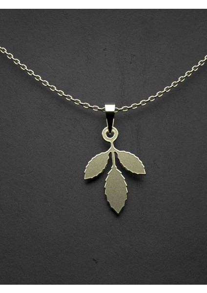 14 Ayar Altın Yaprak Kolye Ucu 0.5 Gr, KC11101 Kodlu