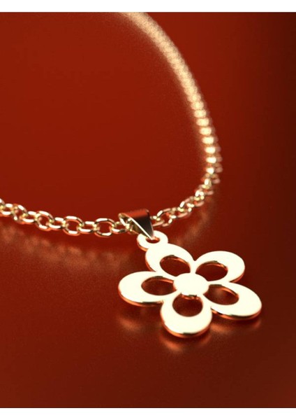 14 Ayar Altın Çiçek Kolye Ucu 0.5 Gr, KC12480 Kodlu fırsatları