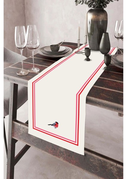 40X140CM Pembe Dokuma Masa Örtüsü, Leke Tutmaz, Yıkanabilir, Dekoratif Runner