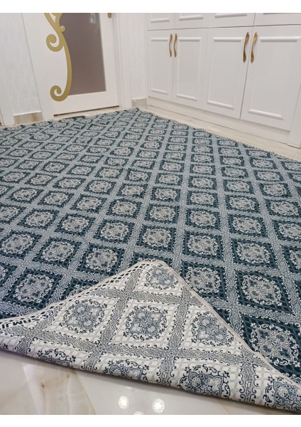 Osmanlı Modeli Halı Örtüsü Çift Yönlü Dokuma Savan Kilim