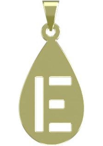 14 Ayar Altın E Harfi Kolye Ucu 0.5 Gr, KC12851 Kodlu