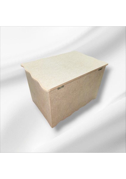 Ahşap-Boyanabilir-Bölmeli-Çekmeceli- Takı-Makyaj-Aksesuar Dekoratif-Çok Amaçlı Organizer Kutu