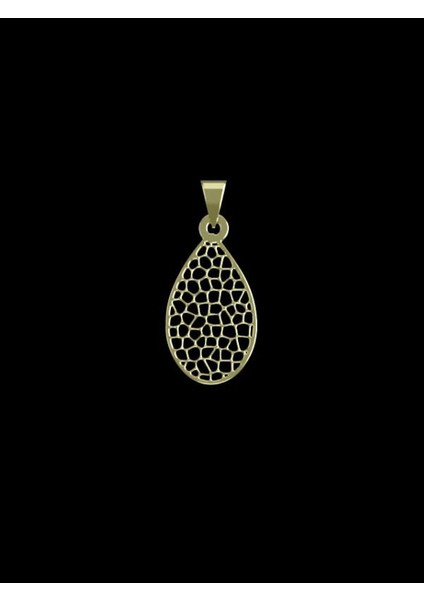 14 Ayar Altın Gözyaşı Damlası Kolye Ucu 0.5 Gr, KC10273 Kodlu