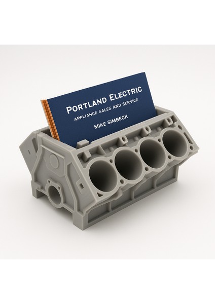 🚗 V8 Motor Blok Kartvizitlik modelleri