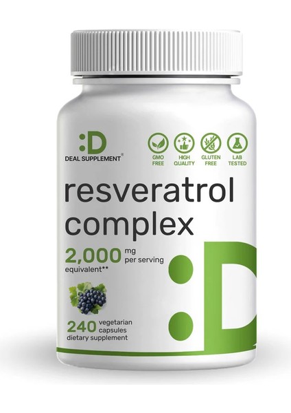 Resveratrol Complex 2,000 mg 240 Kapsül